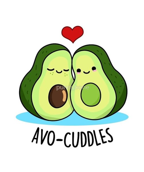 Кавайные мордочки авокадо