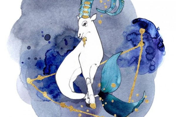 Козерог акварель