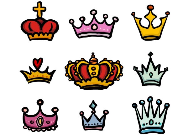 Корона нарисованная