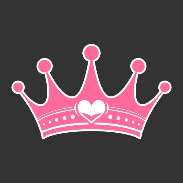 Розовая корона логотип