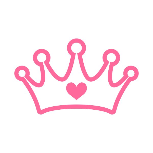 Розовая корона логотип