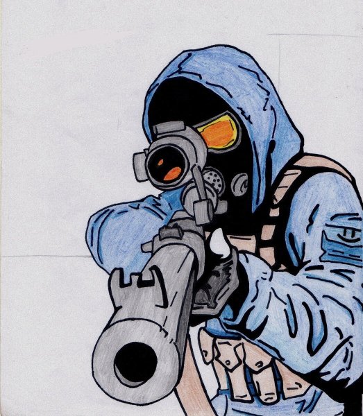 Сталкер шрам МОНОЛИТОВЕЦ