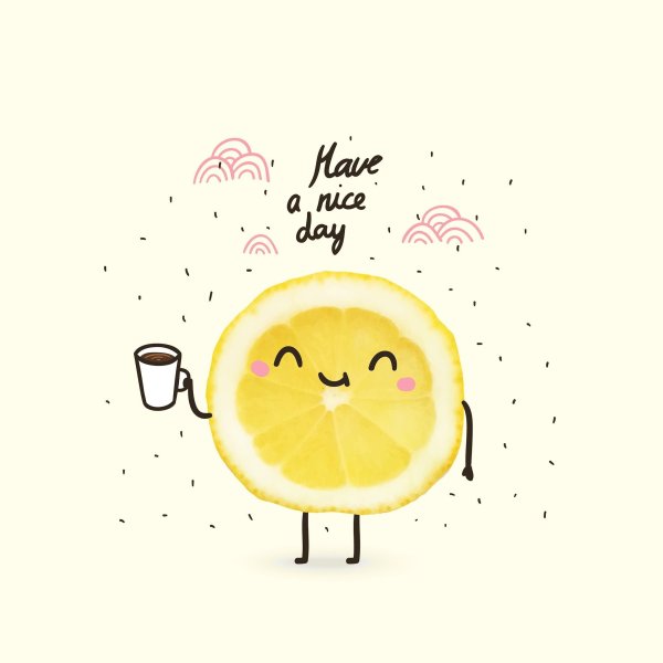 Милый лимончик с глазками