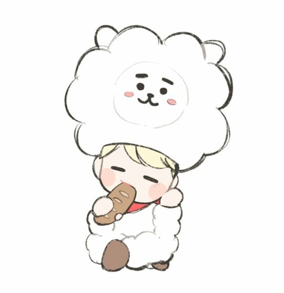 Джин БТС мультяшный