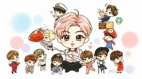 БТС мультяшные Джин