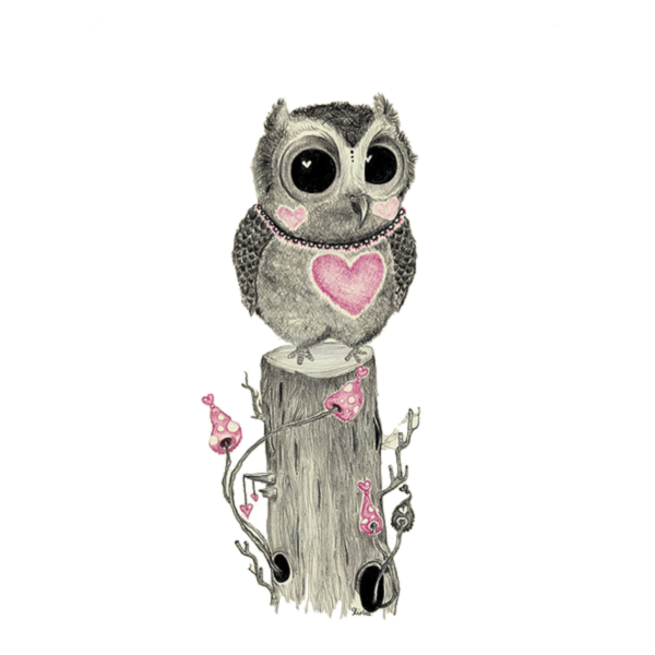 Милые рисунки для срисовки Сова