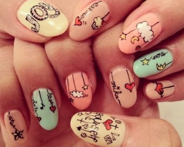 Милые дизайны ногтей