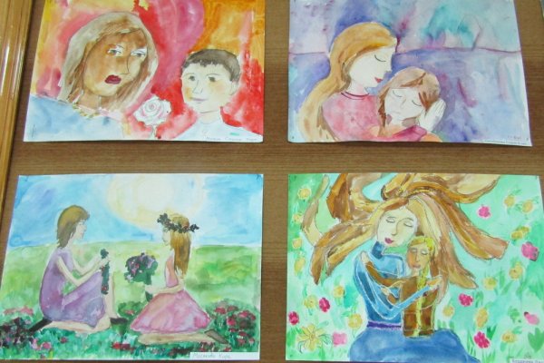 Иллюстрации материнство