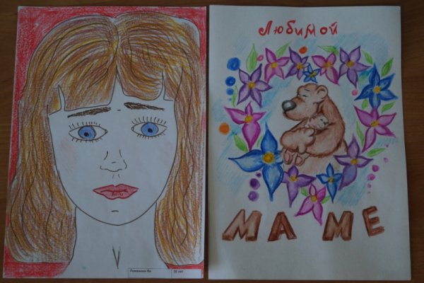 Рисунки посвященные маме