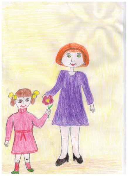 Рисунки на день матери красками