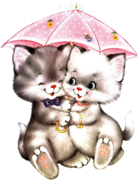 Два котенка иллюстрация