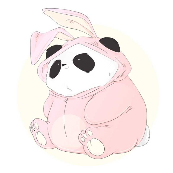 Милые пандочки для срисовки