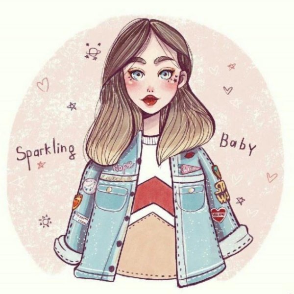 Рисунки для ЛД девушки