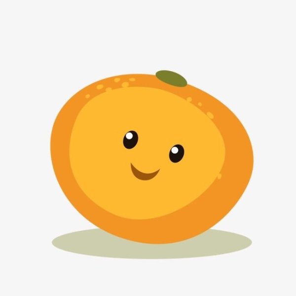 Апельсины мультяшные