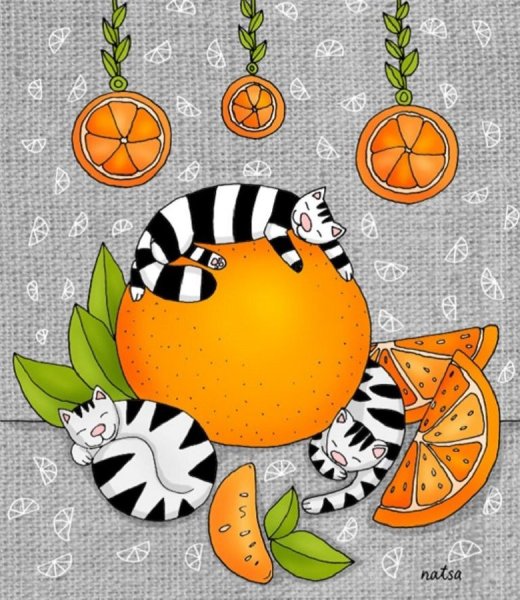 Прикольный апельсин