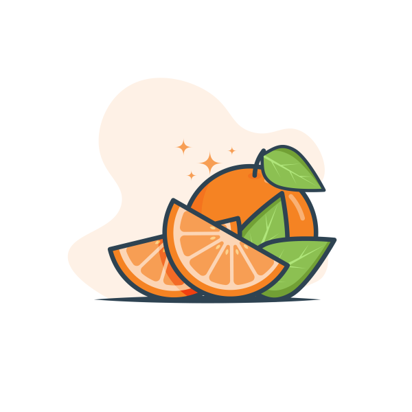 Апельсинка вектор