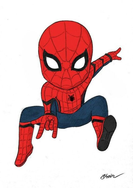 Человек паук мультяшный