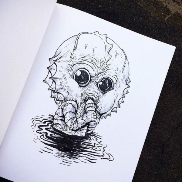 Страшные персонажи для рисования