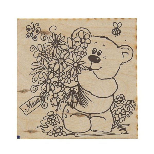 Рисунки на фанере