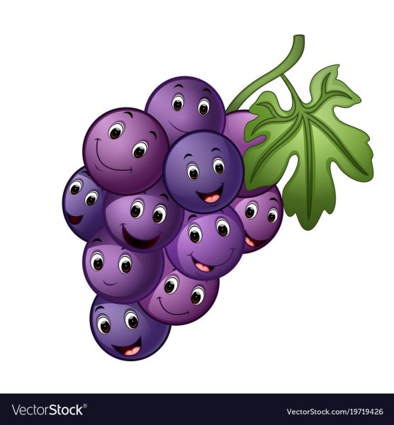 Веселые фрукты виноград