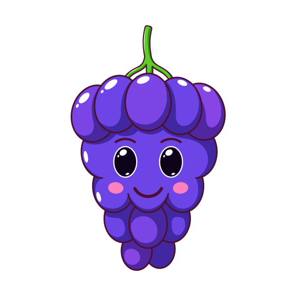 Виноград мультяшные