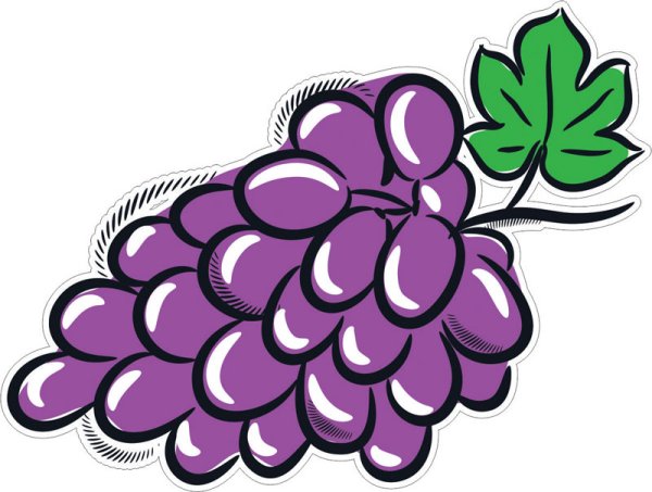 Стилизованный виноград