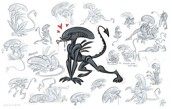 Мультяшный Ксеноморф