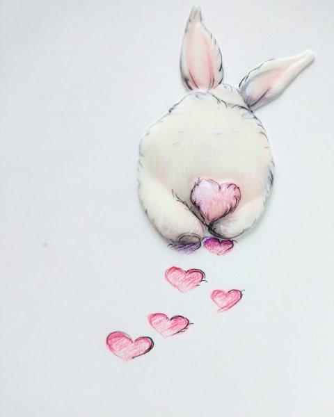 Зайка акварель