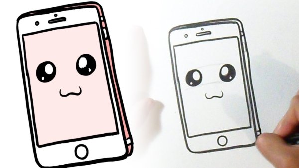 Как нарисовать телефон Единорог