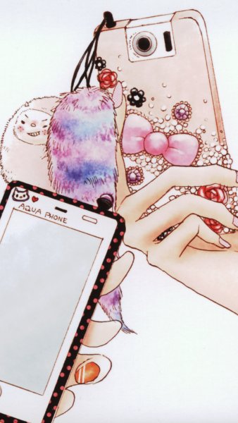 Смартфон черно белый