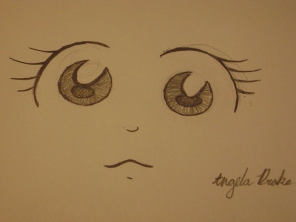 Милые глаза для срисовки