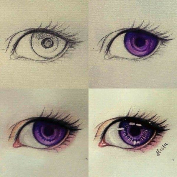 Рисунки милых глаз