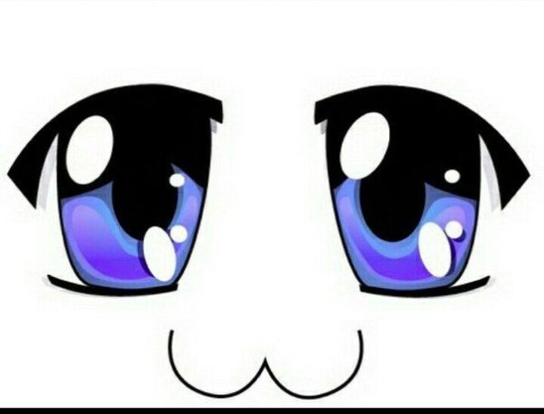 Милые рисунки с глазами для срисовки