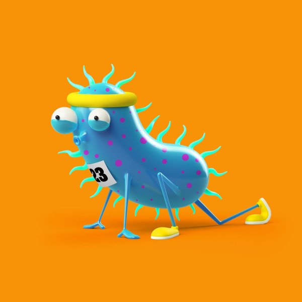 Микробы мультяшные