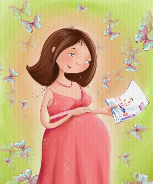 Рисунок на тему моя мама