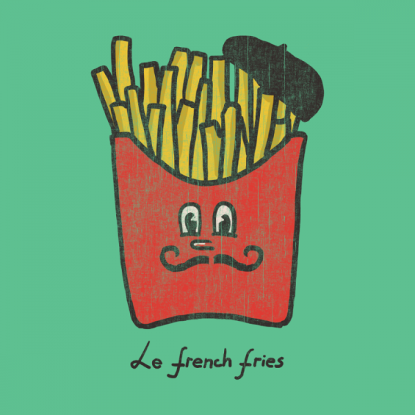 Плакат картошка фри