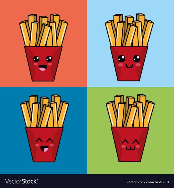 Кавайный картошка фри