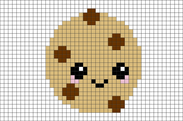 Рисунки по клеточкам Лисичка