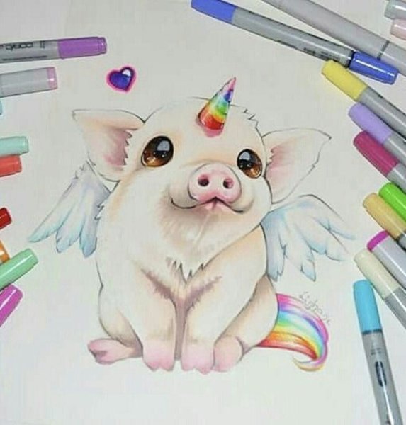 Рисунки фломастерами