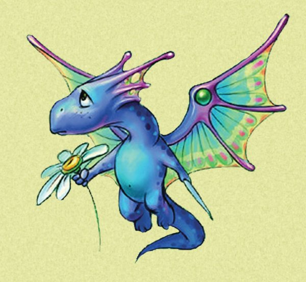 Красивый милый дракон