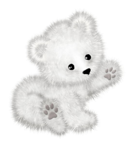 Медвежонок на белом фоне