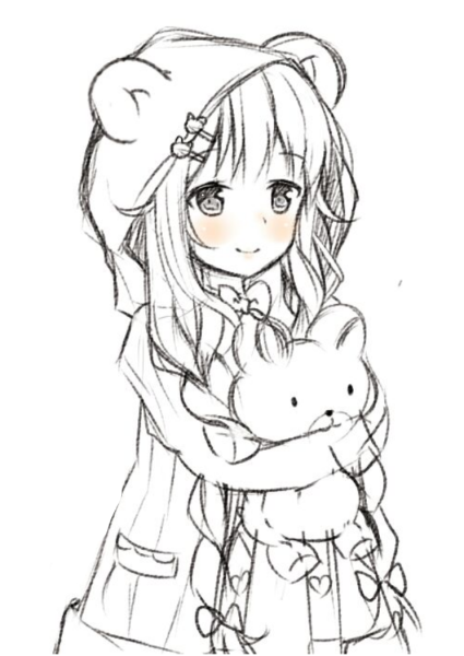 Милые кошечки раскраска