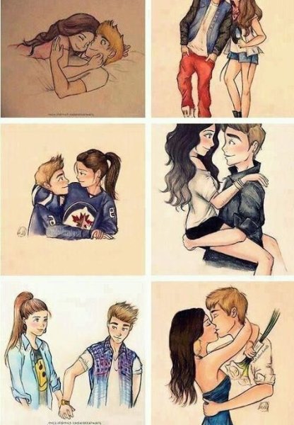 Парень и девушка рисунок