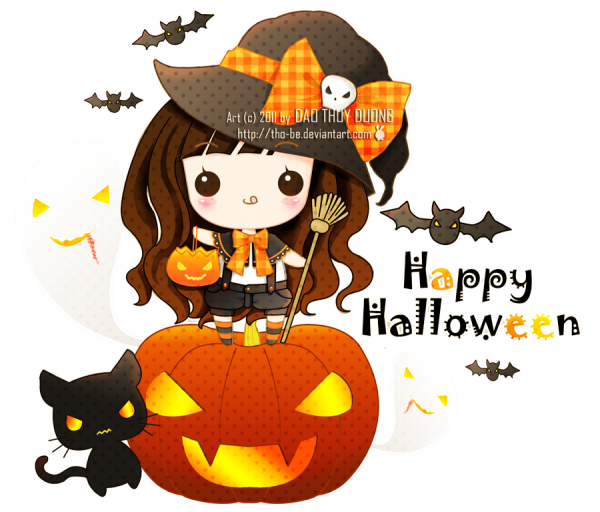 Хэллоуин милые иллюстрации