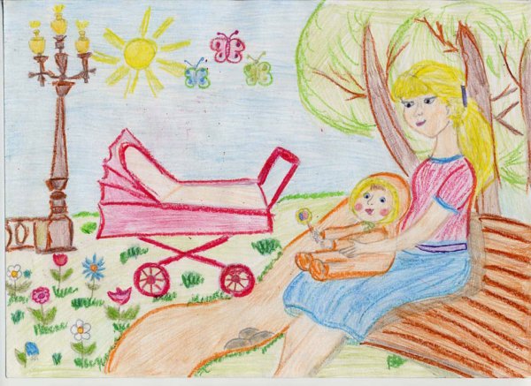 Рисунок ко Дню матери