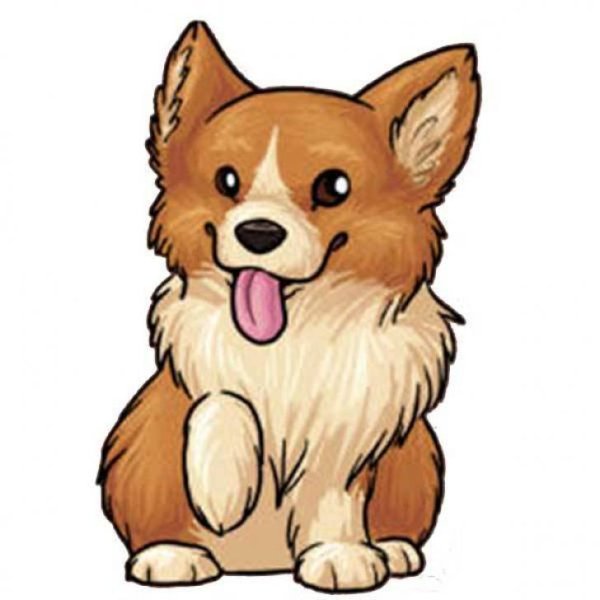 Картинки собак для срисовки