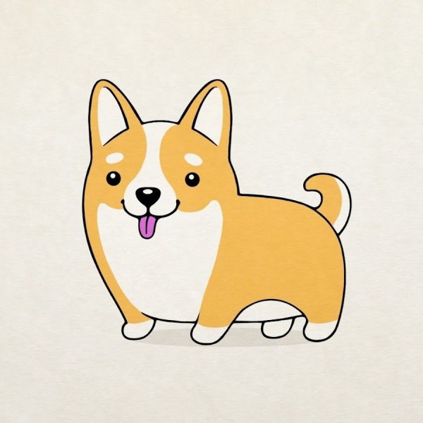 Нарисовать корги