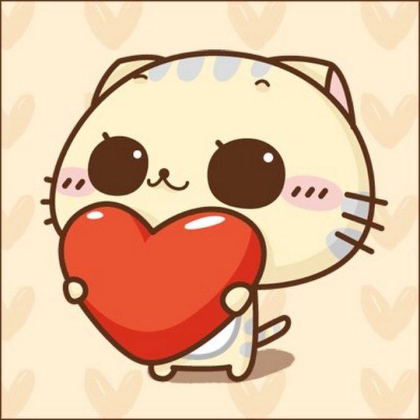 Милые арты с сердечками