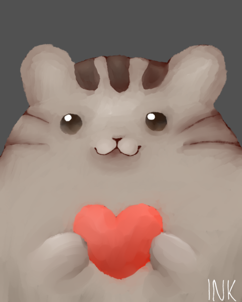 Котики с сердечками