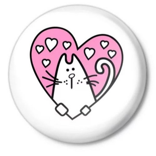 Милый стикер с сердечком